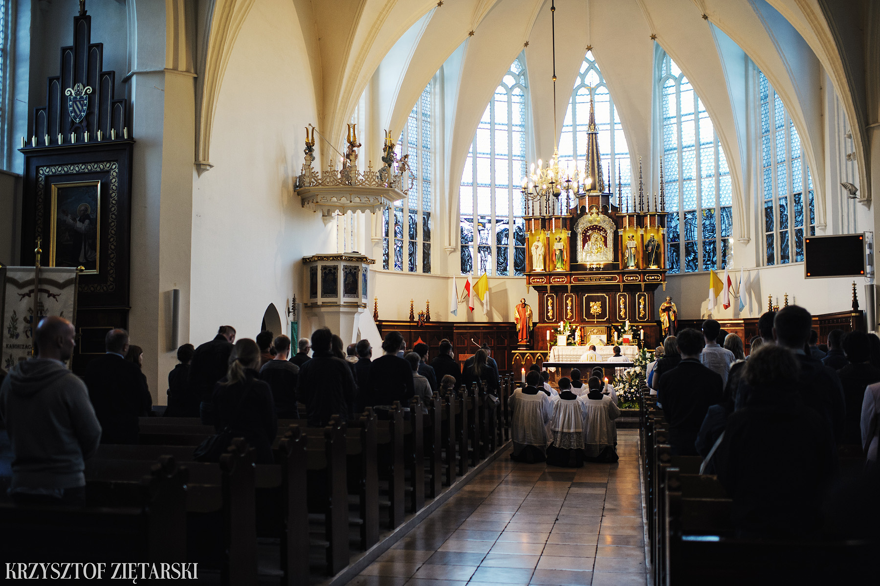 Konferencja ks.Jana Kaczkowskiego i Msza Trydencka u oo.Cystersów w Gdańsku - 39.
