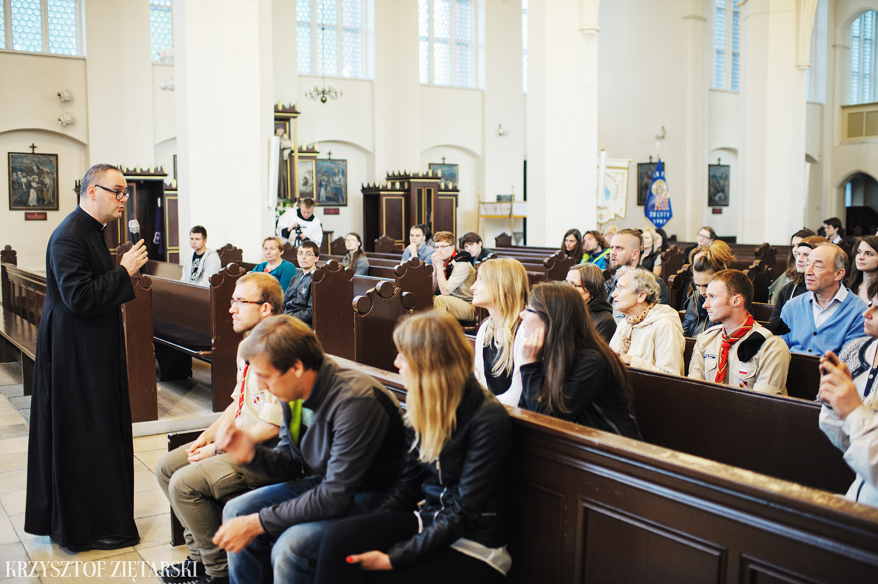 Konferencja ks.Jana Kaczkowskiego i Msza Trydencka u oo.Cystersów w Gdańsku - 42.