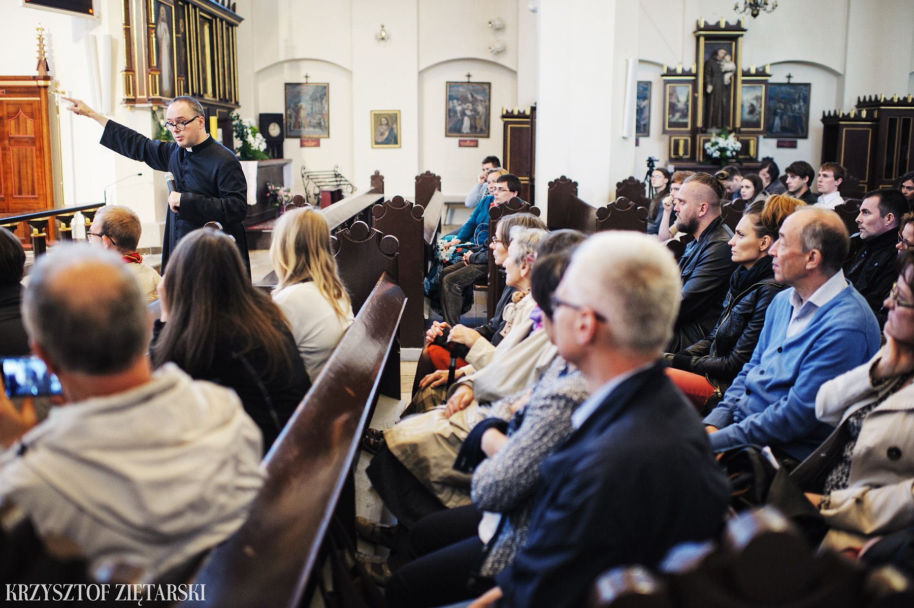 Konferencja ks.Jana Kaczkowskiego i Msza Trydencka u oo.Cystersów w Gdańsku - 45.