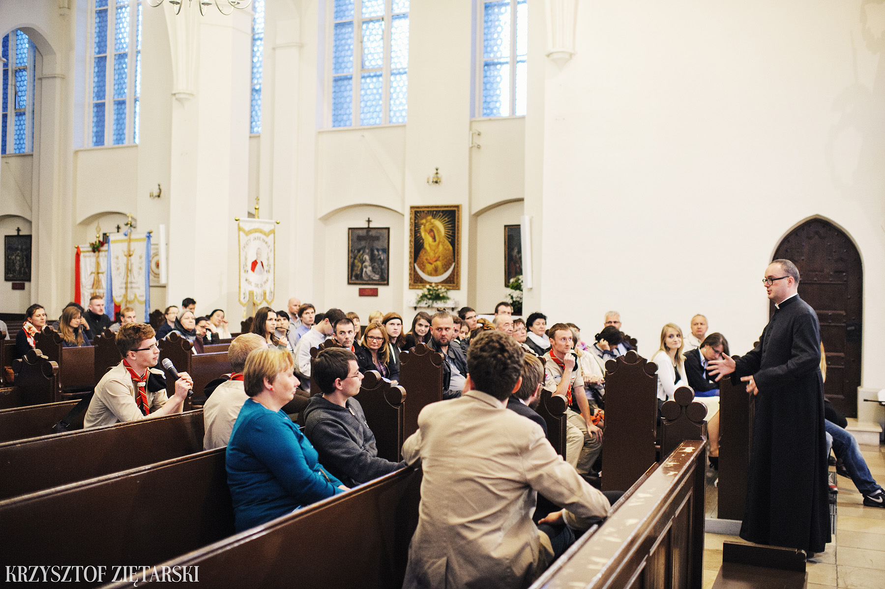 Konferencja ks.Jana Kaczkowskiego i Msza Trydencka u oo.Cystersów w Gdańsku - 52.